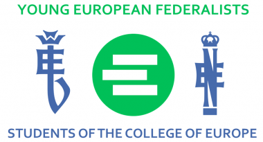 Logo of the JEF College of Europe student group